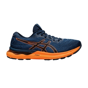 Men's Neutral Running Shoes Asics Gel Nimbus 24  French Blue/Shocking Orange 1011B359402