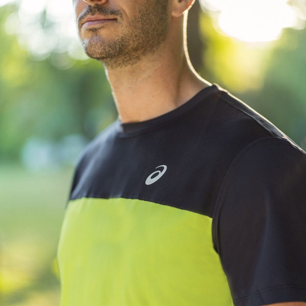 Asics Race Maglietta - Performance Black/Hazard Green