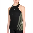 Compressport Performance Tank - Black/Paradise Green