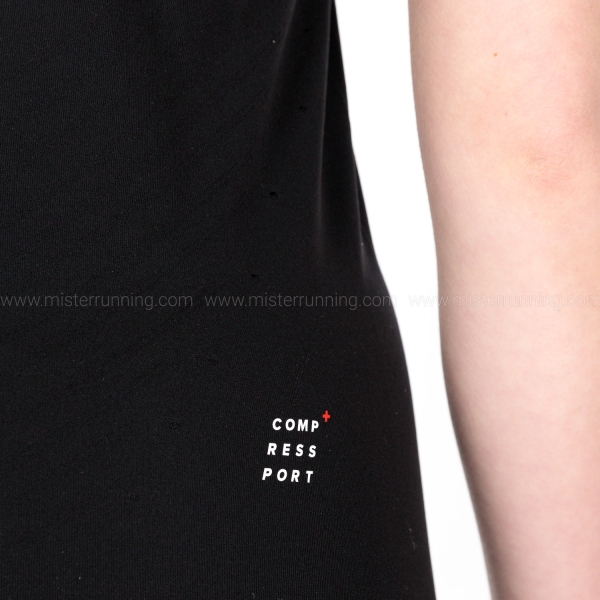 Compressport Performance Tank - Black/Paradise Green
