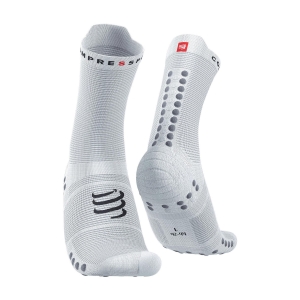 Calcetines Running Compressport Pro Racing V4.0 Calcetines  White/Alloy XU00046B010