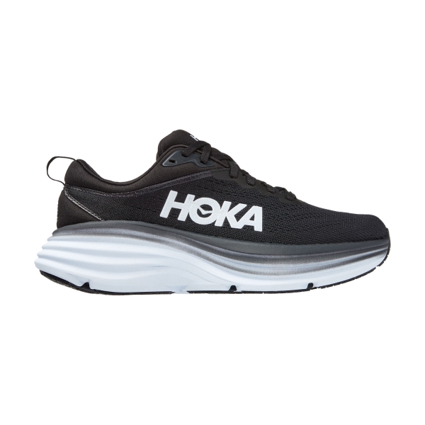 Women's Neutral Running Shoes Hoka Bondi 8  Black/White 1127952BWHT