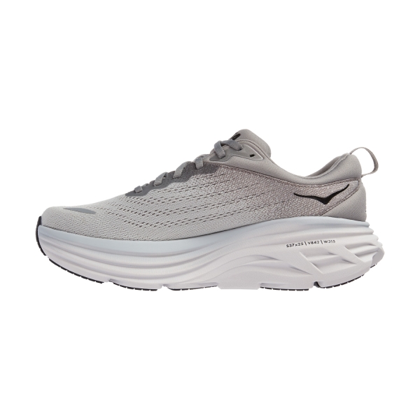 Hoka One One Bondi 8 Men's Running Shoes - Sharkskin/Harbor Mist