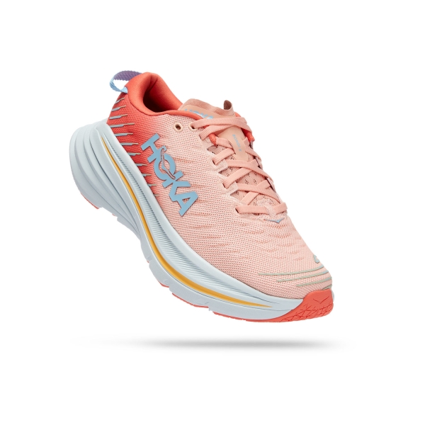 Hoka Bondi X - Camellia/Peach Parfait