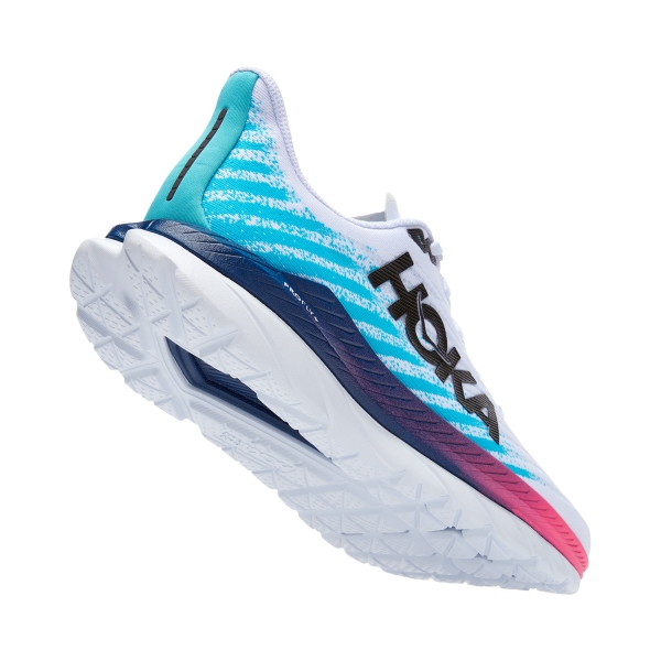 Hoka Mach 5 - White/Scuba Blue