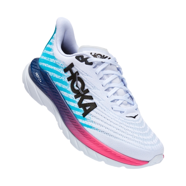 Hoka Mach 5 - White/Scuba Blue