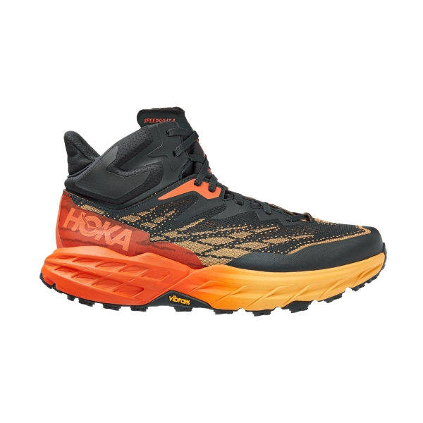 Scarpe Outdoor Uomo Hoka One One Speedgoat 5 Mid GTX  Blue Graphite/Amber Yellow 1127918BGAY