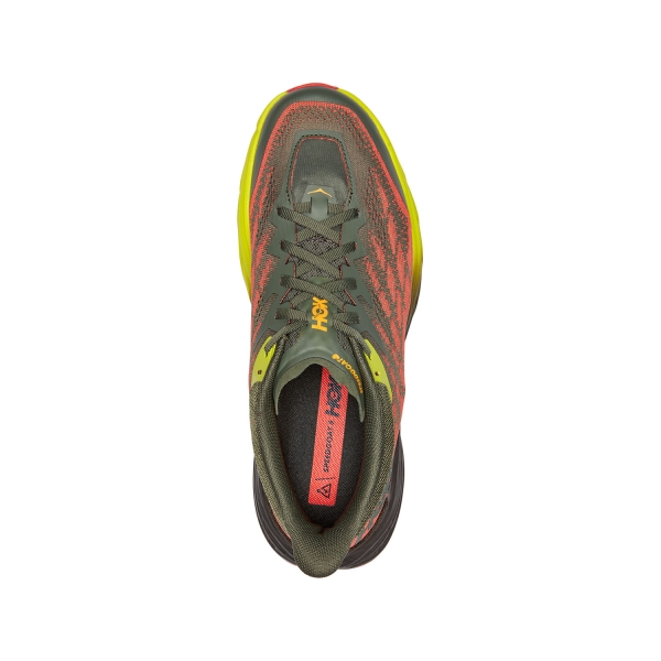 Hoka Speedgoat 5 Wide Zapatillas de Trail Hombre - Thyme/Fiesta