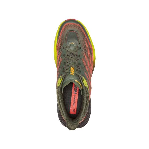 Hoka Speedgoat 5 Wide - Thyme/Fiesta