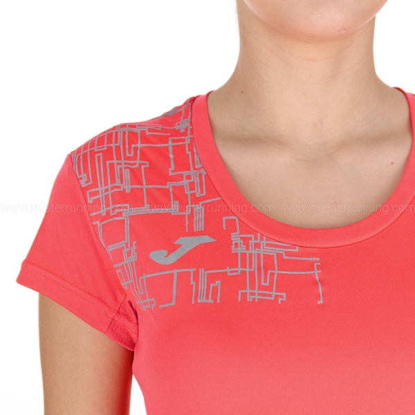 Joma Elite VIII Logo T-Shirt - Fluor Coral