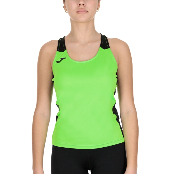 Women's Running Tank Joma Record II Tank  Fluor Green/Black 901396.021