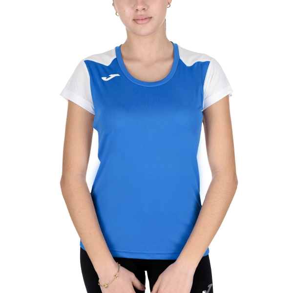 Women's Running T-Shirts Joma Record II TShirt  Royal/White 901398.702