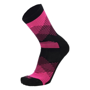 Calcetines Running Mico Extra Dry Outlast Light Weight Calcetines  Nero/Fucsia Fluo CA 1289 159