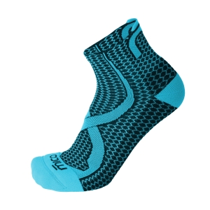 Running Socks Mico Odor Zero Light Weight Socks  Nero/Turchese CA 1504 595