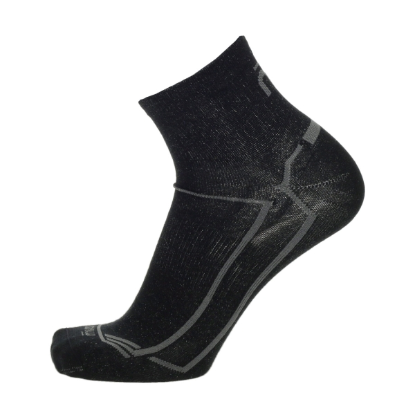 Mico Odor Zero Outlast Light Weight Socks - Nero/Grigio