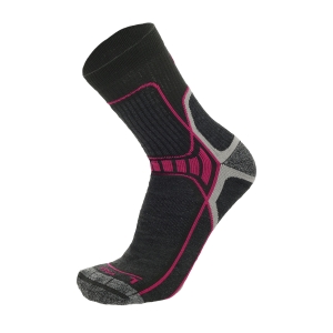 Calcetines Running Mico XPerformance Coolmax Light Weight Calcetines  Antracite/Fucsia CA 3071 403