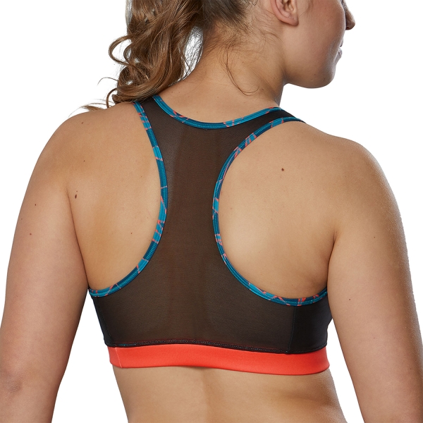 Mizuno Alpha Graphic Sports Bra - Algiers Blue