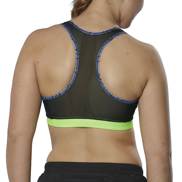 Mizuno Alpha Graphic Sports Bra - Vintage Indigo