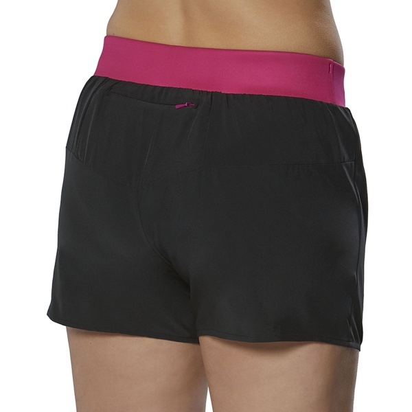 Mizuno Alpha 4.5in Shorts - Black/Pink Peacock