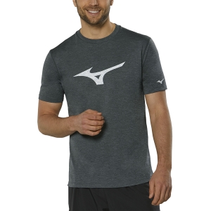 Men's Running T-Shirt Mizuno Core Ribbed TShirt  Magnet J2GA205608