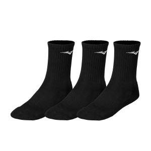 Running Socks Mizuno Logo x 3 Socks  Black 32GX2505Z09