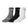 Mizuno Logo x 3 Socks - White/Black/Melange