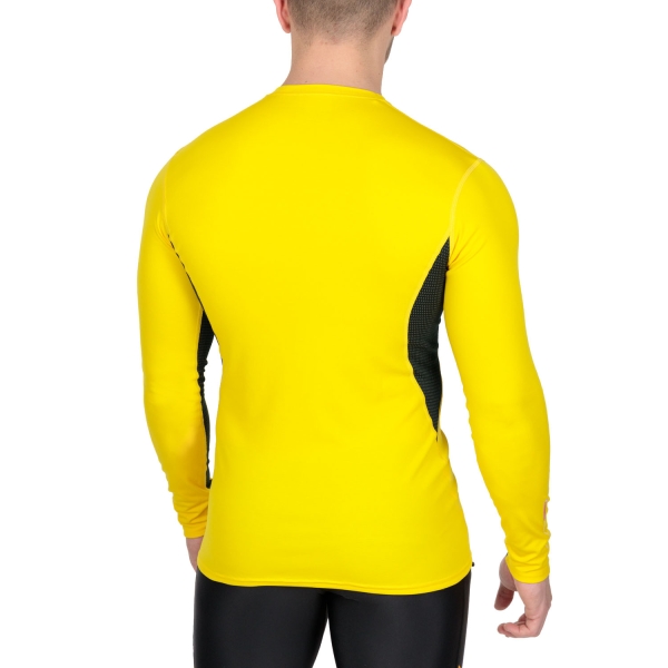 Mizuno Mid Weight Crew Maglia Intima - Cyber Yellow