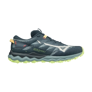 Men's Trail Running Shoes Mizuno Wave Daichi 7  Orion Blue/Misty Blue/Neo Lime J1GJ227127