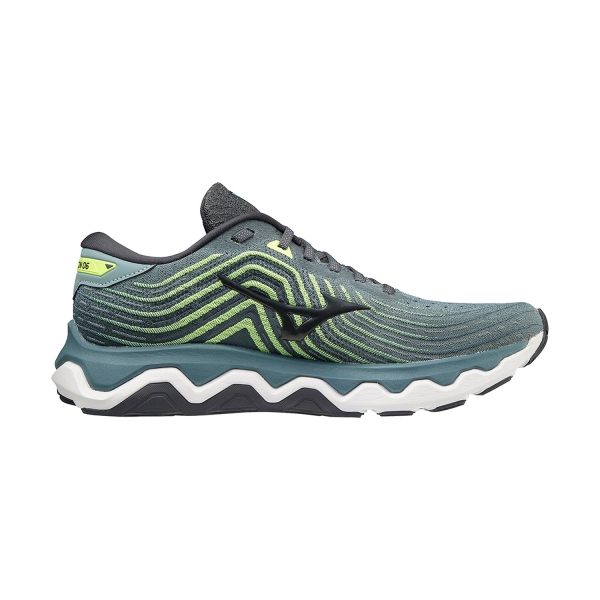 Mizuno Wave Horizon 6 - Smoke Blue/Ebony/Neo Lime