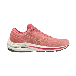 Woman's Structured Running Shoes Mizuno Wave Inspire 18  Rosette/Snow White/Garnet Rose J1GD224414
