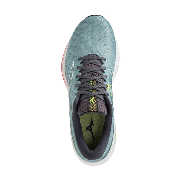 Mizuno Wave Inspire 18 - Smoke Blue/White/Neon Flame