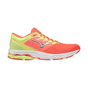 Zapatillas Running Neutras Mujer Mizuno Wave Prodigy 3  Neon Flame/Silver/Neo Lime J1GD201006