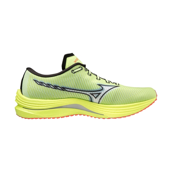 Mizuno Wave Rebellion - Neo Lime/White/Neon Flame