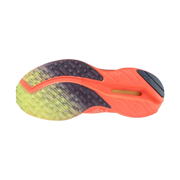 Mizuno Wave Rider Neo 2 - Neon Flame/White/Vintage Indigo