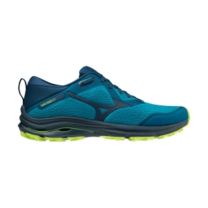 Men's Trail Running Shoes Mizuno Wave Rider GTX  Algiers Blue/Gibraltar Sea/Neo Lime J1GC213284
