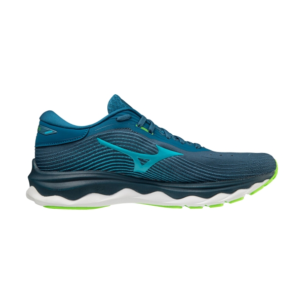 Mizuno Wave Sky 5 - Morroccan Blue/Peacock Blue/Green Gecko
