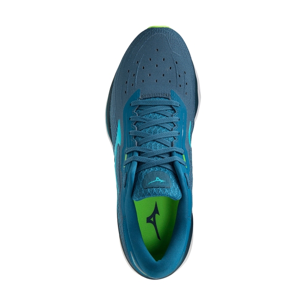 Mizuno Wave Sky 5 - Morroccan Blue/Peacock Blue/Green Gecko
