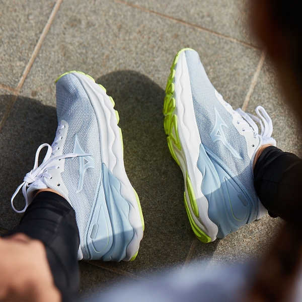 Mizuno Wave Skyrise 3 - White/Neo Lime
