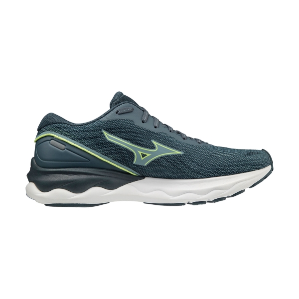 Mizuno Wave Skyrise 3 - Smoke Blue/Neo Lime/Neon Flame