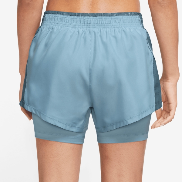 Nike 10k 2 in 1 3in Shorts - Worn Blue/Ash Green/Wolf Grey