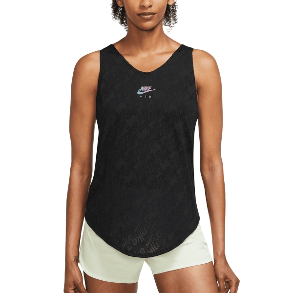 Top Running Mujer Nike Air DriFIT Print Top  Black/Irf DM7787010