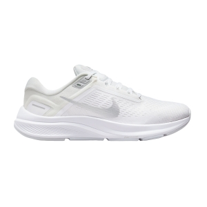 Zapatillas Running Estables Mujer Nike Air Zoom Structure 24  White/Metallic Silver/Pure Platinum DA8570102