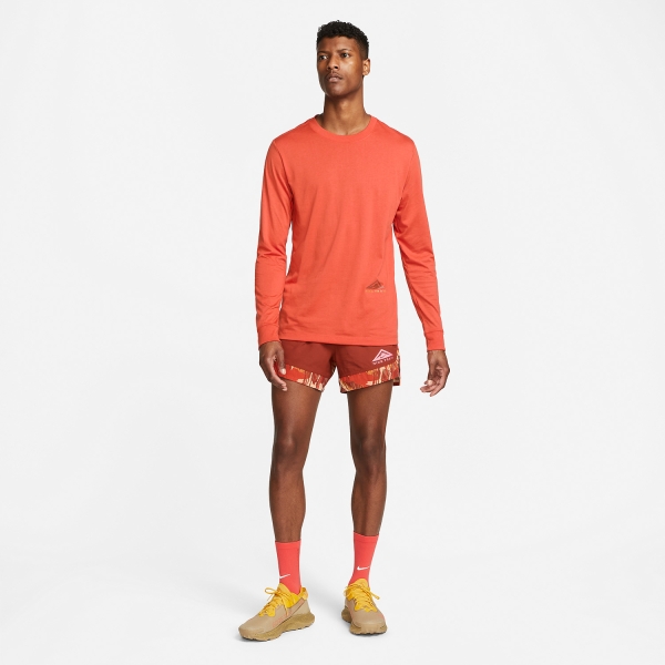 Nike Dri-FIT 5in Flex Stride Shorts - Rugged Orange/Mantra Orange/Habanero Red