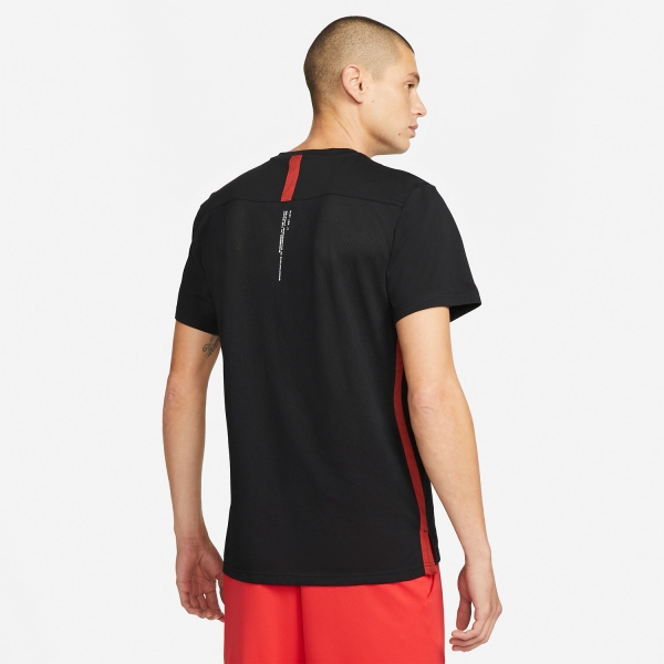 Nike Dri-FIT Dry Camiseta - Black/Cinnabar