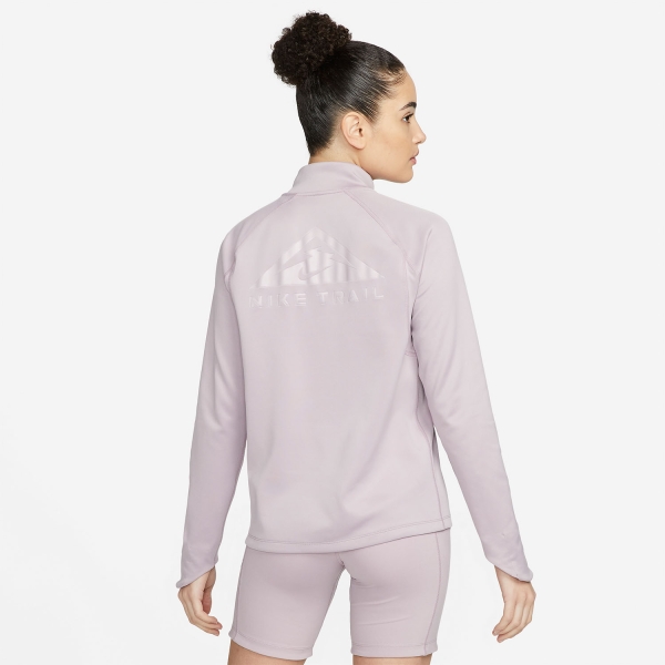 Nike Dri-FIT Element Logo Maglia - Plum Fog/Lime Glow/Black
