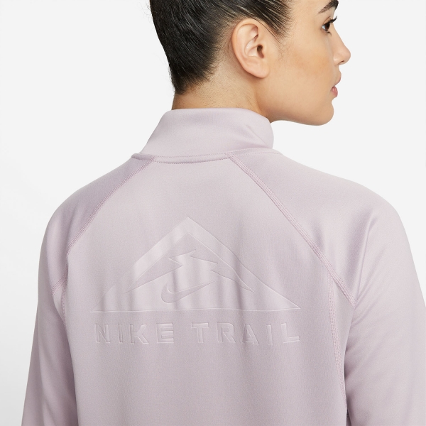 Nike Dri-FIT Element Logo Maglia - Plum Fog/Lime Glow/Black