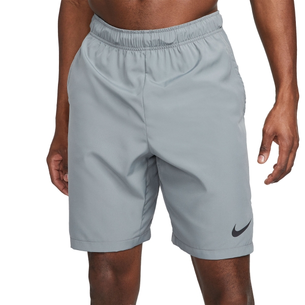 Pantalones Cortos Training Hombre Nike DriFIT Flex 9in Shorts  Smoke Grey/Particle Grey/Black DM6617084