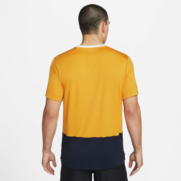Nike Dri-FIT Heritage T-Shirt - Light Curry/Dark Obsidian Sail/Sail