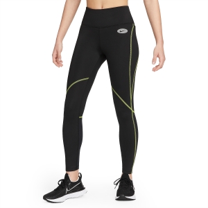 Pantalon y Tights Running Mujer Nike DriFIT Icon Clash Tights  Black/Atomic Green/White DM7761010