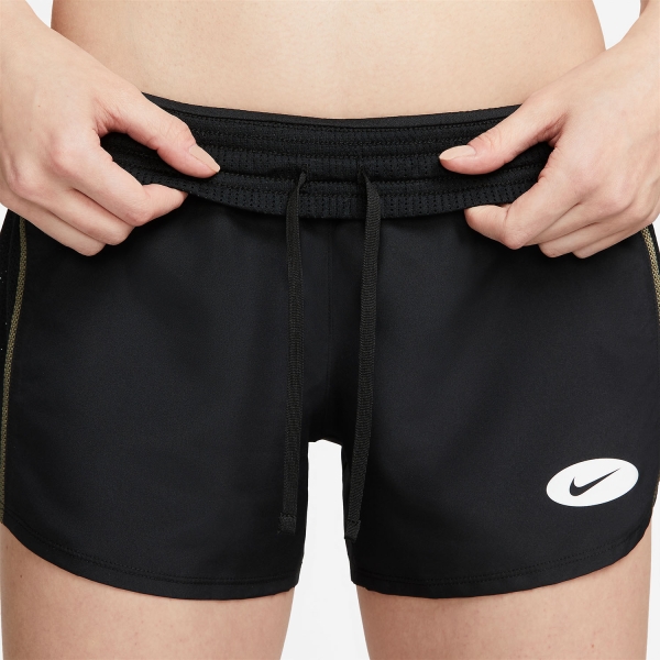 Nike Dri-FIT Icon Clash 10k 3.5in Shorts - Black/Medium Olive/White